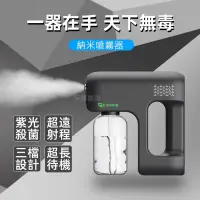 在飛比找蝦皮購物優惠-台灣發票 旗艦版 酒精消毒槍 藍光納米噴霧器 殺菌消毒噴霧機