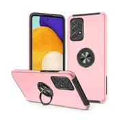 Samsung Galaxy A13 4G Compatible Case Cover With Shockproof And Magnetic Ring Holder - Pink