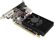 GT730 2GB Graphics Card, 64bit DDR3 Computer Video Card for Working, VGA, DVI, HD Multimedia Interface, Desktop Video Card for Business, Single Fan