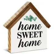 Home Sign Home Sweet Home Wood Block Sign Home Decor Farmhouse Home House