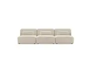 Brosa Memphis Modular 3 Seater Sofa (Cream)