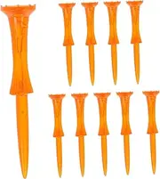 Abaodam 10pcs 83 Golf Replacement Golf Spikes Band Tees for Women Football Snacks for Golf Tee Golf Club Cleaning Brush Golf Ball Cleaner Red Golf Tees Plastic Orange
