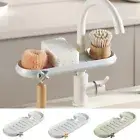 Faucet Rack Sink Sponge Holder Soap Tray Drainer Sink Dish Drying Rack