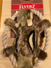 R & W FLYERS FETCH TUG DOG TOY INTERACTIVE FETCH PLAY DURABLE ROPE