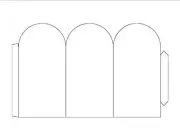 Arc Table Talker (3"x 6" folded), 1-UP on 6"x 10" White Cover Paper - 100 Sheets