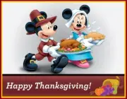 Happy Thanksgiving Mickey Mouse Edible Cake Topper Decoration