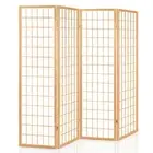Artiss 4 Panel Room Divider Screen Solid Wood Dividers Timber Privacy Fold Stand