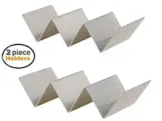 Taco(s) Holder Stainless Steel 9” Restaurant Commercial 2-3 Slot Mexican Taco...