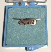 Boeing 1/10th 10k Gold CTC Helicopter Pin Chinook CH-47D VTG U.S. Army Chopper