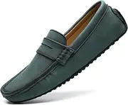 [Minishion] Boys Mens Casual Shoes Slip on Loafers Walking Driving Moccasins with Buckle YY001