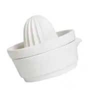 Manual Juicer Handheld Squeezer Fruit Baby Citrus Dish White Cwramic