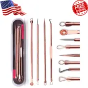 Acne Blackhead Remover Pimple Popper Tweezer Tool Kit Blemish Comedone Extractor