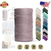 Soft Single Strand Macrame Cord 4mm x 547 Yards – Perfect for Decor & Crafts
