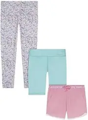 [Eddie Bauer] Youth Girl's 3-Piece Active Bottoms Set, 1 Legging, 1 Bike Short, 1 Skort OR Short