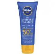 NIVEA Protect & Moisture Sunscreen Lotion SPF50 100mL UVA & UVB protection