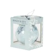 Holly & Ivy Shimmering Snowflakes 12cm Artist Bauble