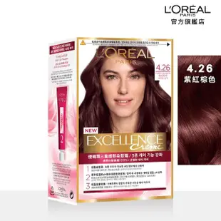 【LOREAL Paris 巴黎萊雅】優媚霜三重護髮染髮霜(13色任選)