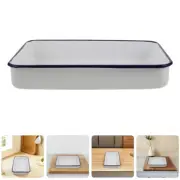 Enamel Baking Pan Oven Tray Roasting Dishes for Cooking Casserole Cookware