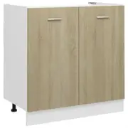 Sink Bottom Cabinet Sonoma Oak 80x46x81.5 cm Chipboard