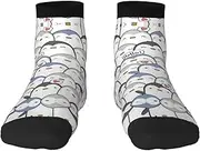 [JBYJBX] Cute Penguin Print Adult Socks Womens Mens Workout Thermal Cozy All-Season Gift Holiday Articles Use