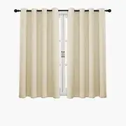 Hyper Cover 3-Layers Blackout Curtains (Beige, 132x160 cm) - 100% Eco-Friendly Fabric, Noise Reduction, High-Quality Durable Polyester, Easy Care