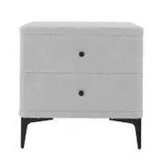 Shona Boucle Upholstered Bedside Table