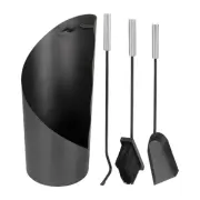 Outdoor Fireplace Tools 4X Portable Modern Iron Fire Pit Tools Kitchen
