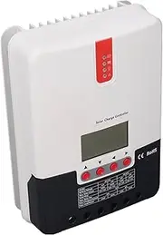 Solar Charge Controller, MPPT Solar Charge Controller with LCD Display Temperature Sensor, High Efficiency DC