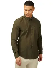 [Ben Sherman] Signature Oxford Long Sleeve Shirt in Camouflage