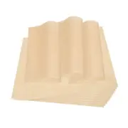 100Pcs 6x6" Wax Paper Sheets for Food Grease Proof Food Basket Liners Brown