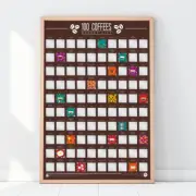 Bucket List Scratch Poster - 100 Coffees - Gift Republic