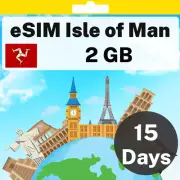 eSIM Isle of Man - 2 GB - 15 Days - Travel eSIM | QR code activation
