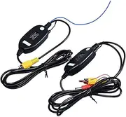 2.4 GHz Wireless Video Reversing Camera RCA Video Transmitter Receiver Kit for Car Reversing Camera Monitor Receiver Cam DVD GPS Car Radio Player Module Adapter Trigger