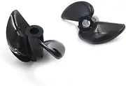 LUMIXE 5pair Propeller PC Two Blade Semi-immersed Paddle for RC Boat Dia 30/32/34mm Shaft Hole 3mm 2-Blade 30x3mm 32x3mm 34x3mm Boat Propeller (Color : 5pair 34x3mm)