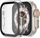 For Apple Watch Series Ultra Case Tempered Screen Protector 49MM PC Full Cover
