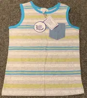 Pumpkin Patch Boys Striped Singlet Tank Top BNWT Size 7