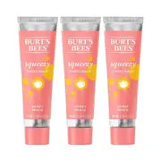 3 x Burt's Bees Squeezy Tinted Lip Balm 12.1g - Sweet Peach