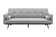 Ovela Billi Button Sofa Bed (Light Grey)