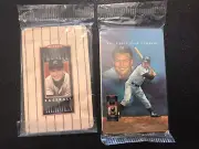 Lot (2) SEALED UNOPENED PACKS MICKEY MANTLE PHONE CARDS 1993 UPPER DECK YANKEES
