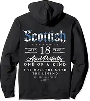 [VidiAmazing] 18th Birthday Scottish Age 18 Years Old Born Scotland Pullover Hoodie ds703