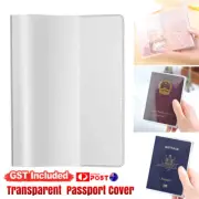 Passport Cover Transparent Clear Protector Travel Holder Organizer Carry Case A+