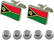 [Select Gifts] Shirt Dress Studs Vanuatu Flag Cufflinks
