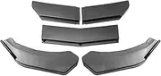 MKVAXR Splitter 45PCS Universal Car Front Blade Bumper Lip Body Kit Spoiler Splitter Bumper Canard Lip Splitter, for BMW, Etc Carbon Fiber Lip Splitter(5Pcs Carbon Fiber B) Car Spoiler Splitter(Black