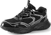 [ZVC] Steel Toe Shoes for Men Women, Breathable Composite Toe Sneakers Lightweight Work Safety Shoes Comfortable Non Slip Indestructible Construction Footwear