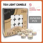 9 Hours Tea Light Candles Tealight Candle Lead-Free Unscented For Home Party