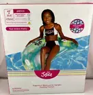 Kid's Pool Chair Float, Justice, Mesh Bottom, Backrest, Cup Holders & Handle NIB