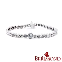 在飛比找momo購物網優惠-【BRILLMOND JEWELRY】GIA 鑽石手鍊 白K