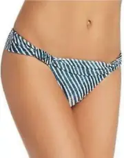 VIX BLUE STRIPE CORALES BIA TUBE FULL CUT BIKINI BOTTOM. NWT. Size X Lg.
