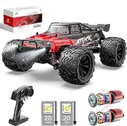 DEERC 9500E High Speed RC Car, 1:16 Scale RC Monster Truck,Racing Hobby Car for Adults, 40+kmh, 4WD All Terrain Off-Road Remote Control Car, 2.4Ghz RC Crawler, 2 Battery, Toy Gift Kids