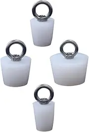 Bathroom Sink Drainer Plugs 4pcs Tub Plug Pull Ring Leakproof for Kitchen Bathroom Sink